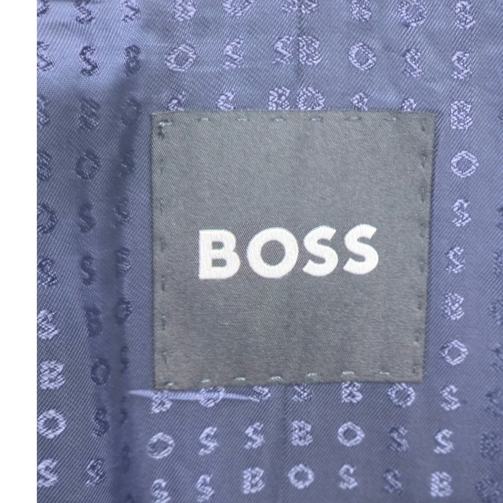 BOSS Sport Coat Mens 38R Navy Reda Italian Wool Quiet Luxury Polished Office NWT